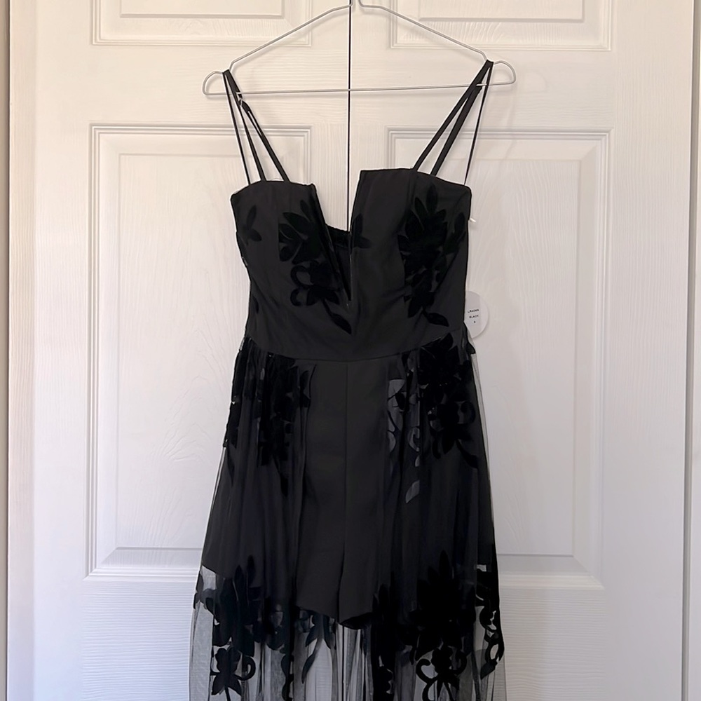 Black lace romper. Size small.